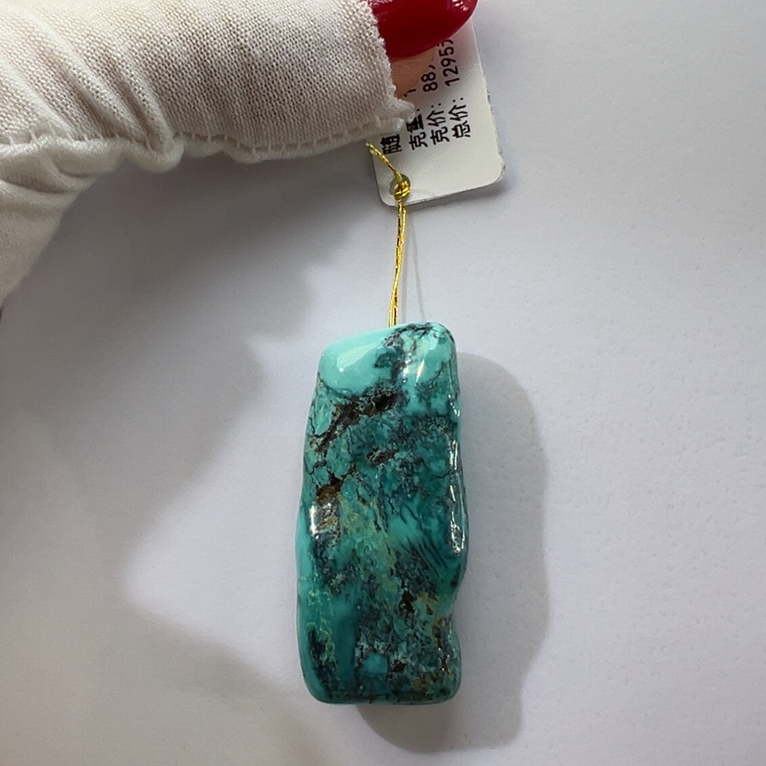 绿松石未镶嵌挂件