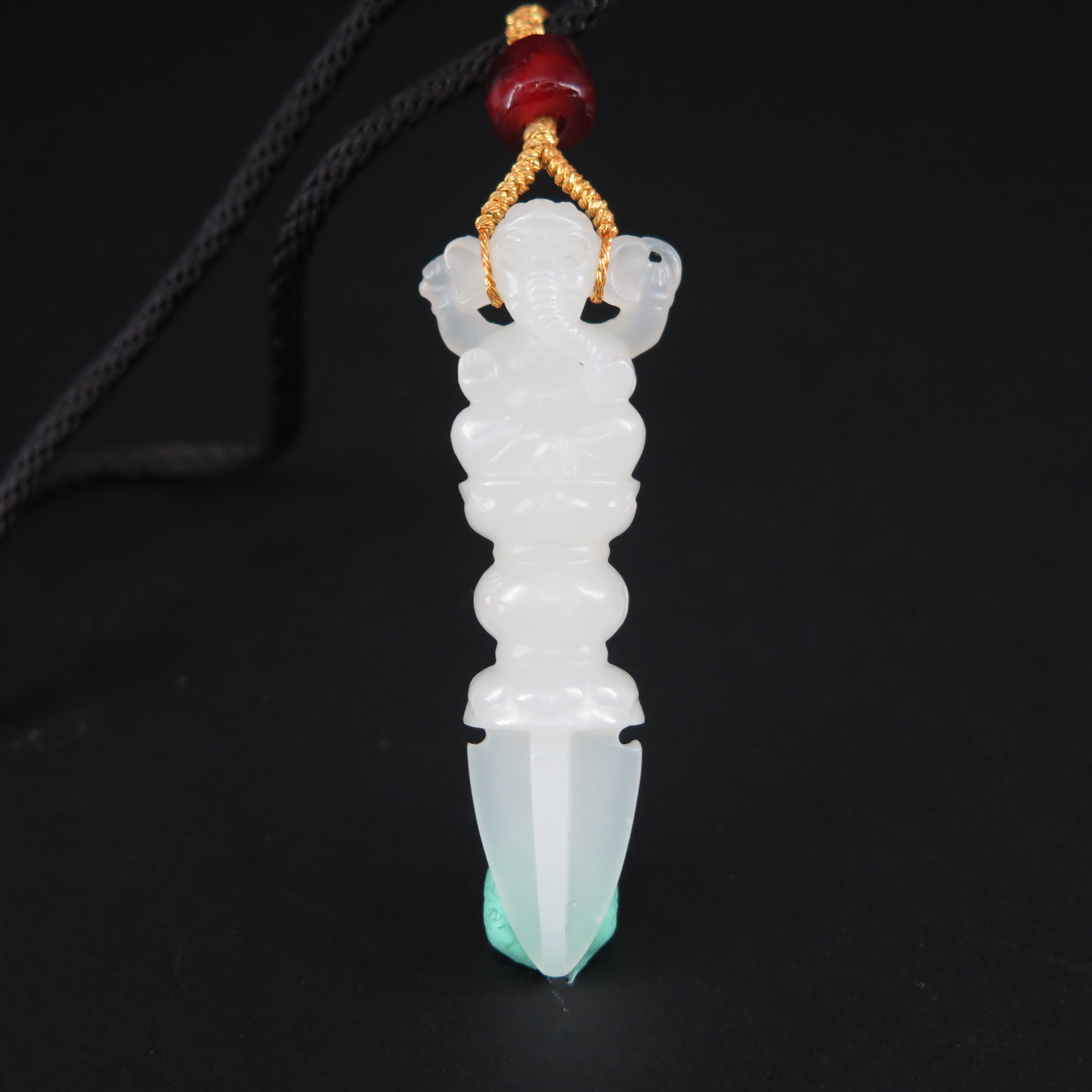 晚清玉金刚杵/HY573871/和田玉/槐荫山房