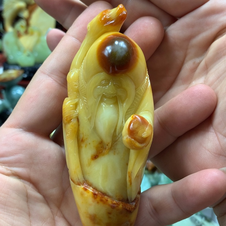 老***声蛇纹石玉未镶嵌手把