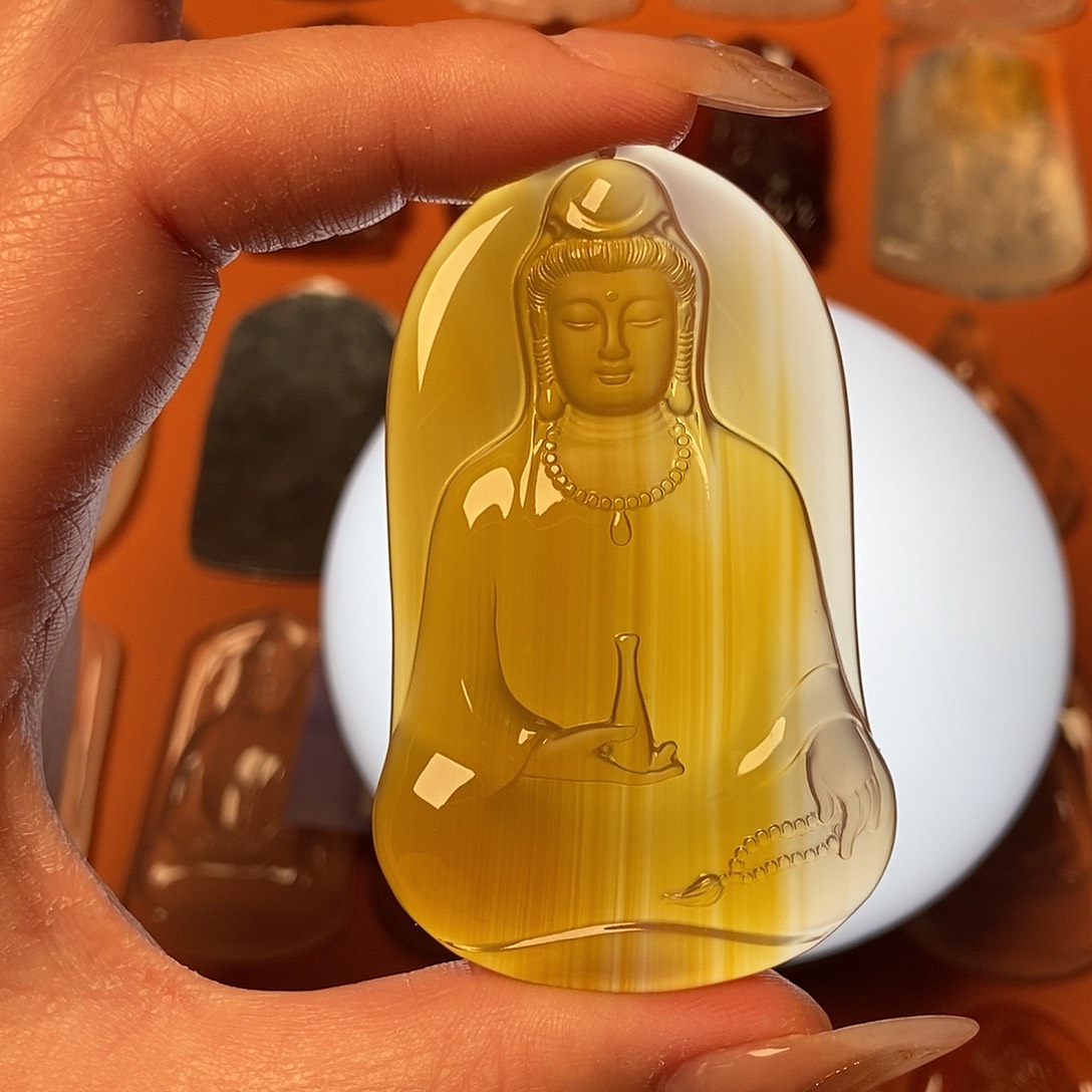 潶***玛瑙/玉髓颈饰未镶嵌