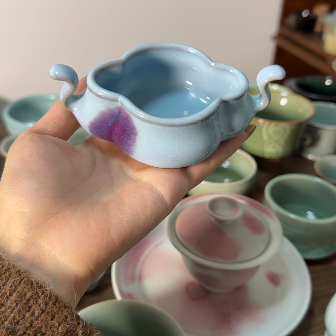 瓷片龙泉青瓷香炉