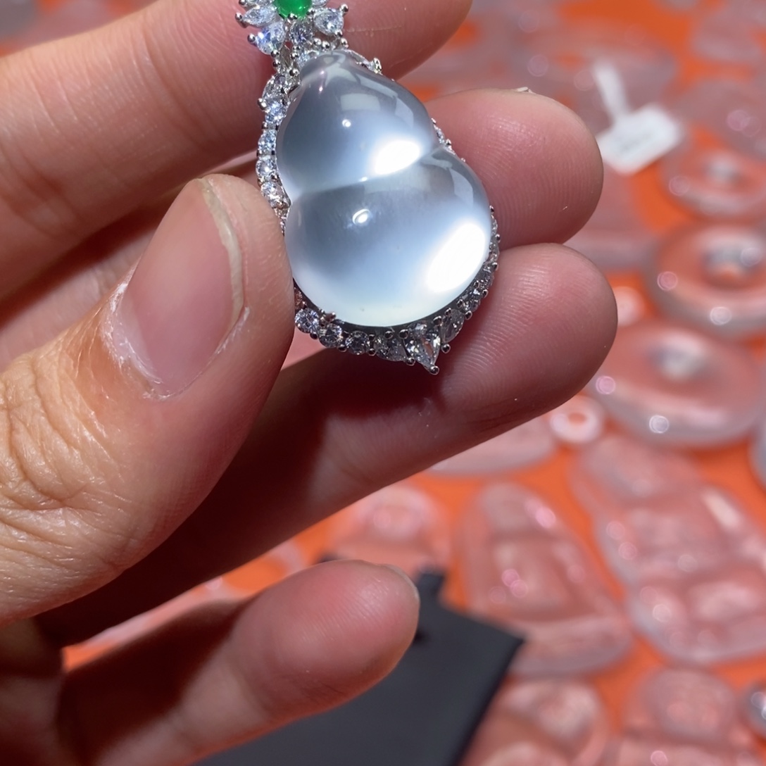 石英质玉银S925镶嵌珠宝半成品