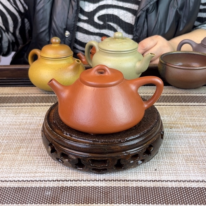 紫砂茶壶小煤窑朱泥170cc