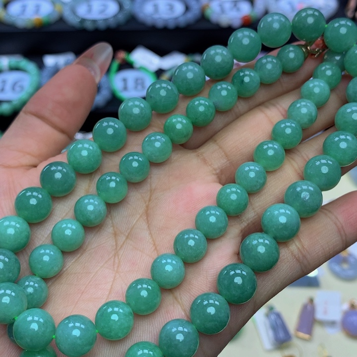 翡翠手链未镶嵌翡翠8.3-10