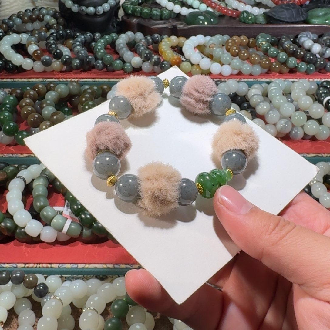 和田玉未镶嵌手链