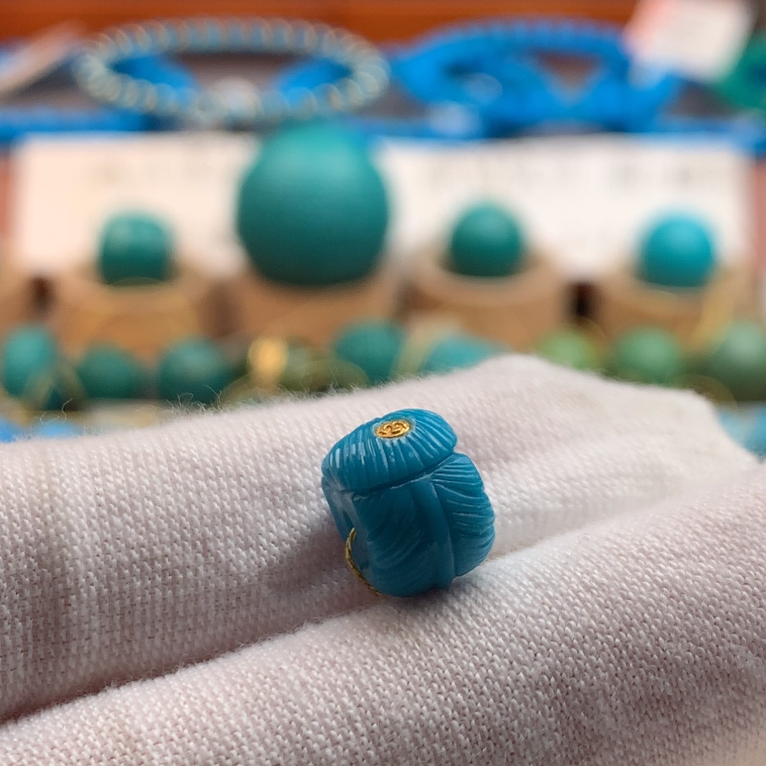 绿松石未镶嵌绿松石10.0mm