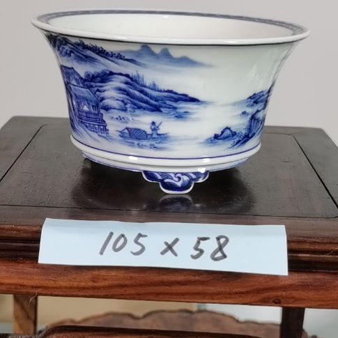 瓷大徳堂手工手绘釉盆