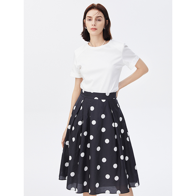 S539【赵老板】朗姿棉质法式修身显瘦内搭T恤夏短袖8JTS539