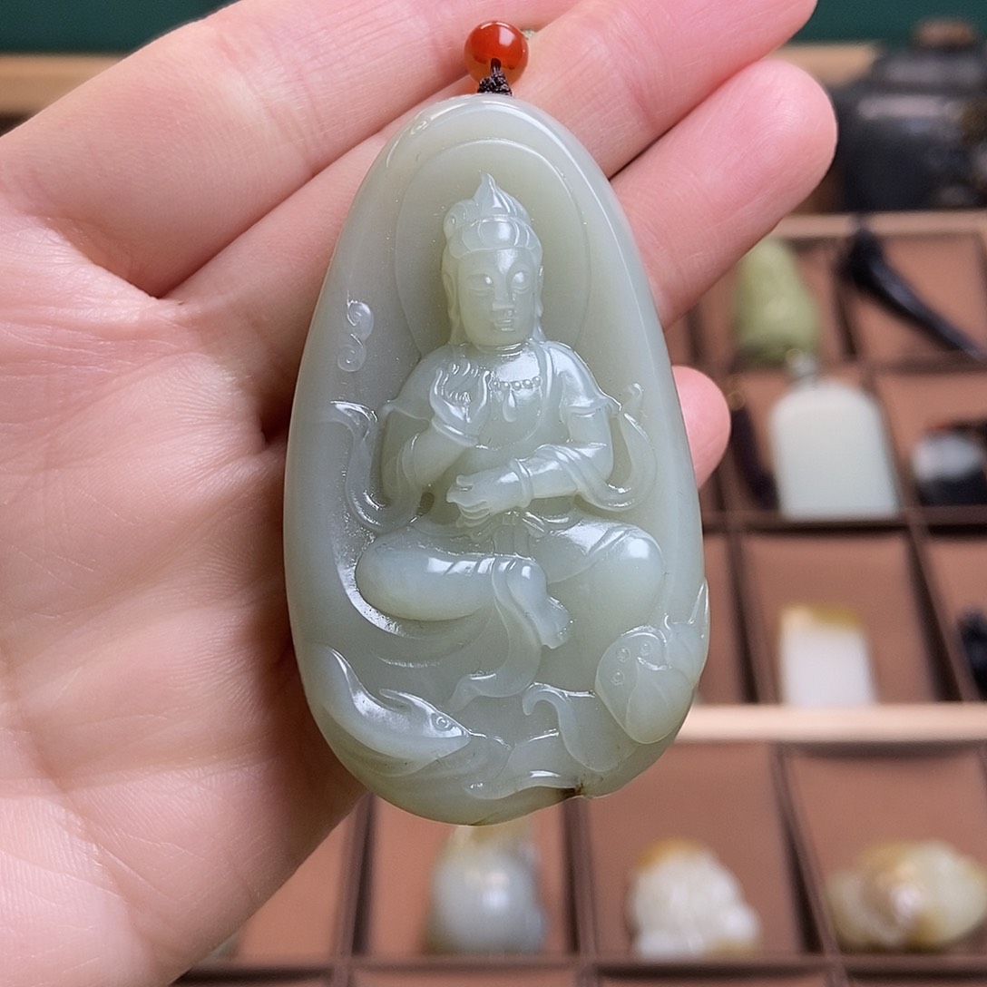 和田玉（糖玉）颈饰未镶嵌