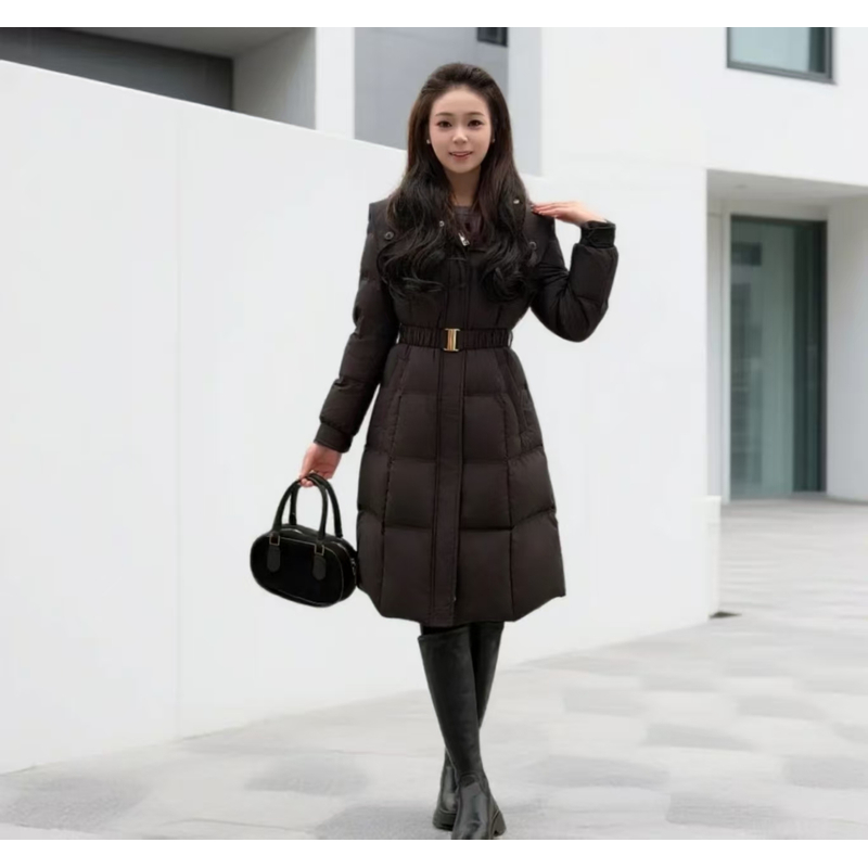 【极轻至简5151】小个子显瘦气质优雅小蛮腰淑女设计感90绒羽绒服