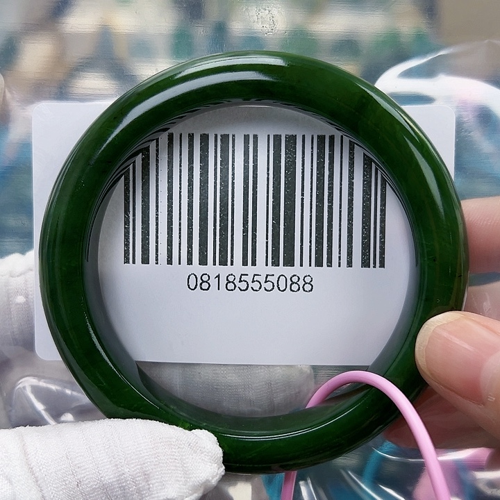 和田玉未镶嵌手镯微瑕5859