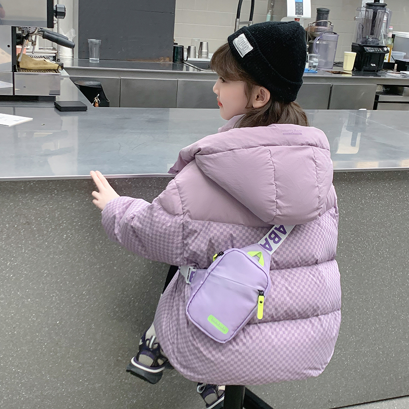 女童棉服冬装2025新款儿童洋气时髦加厚棉袄外套冬季女孩大童棉衣