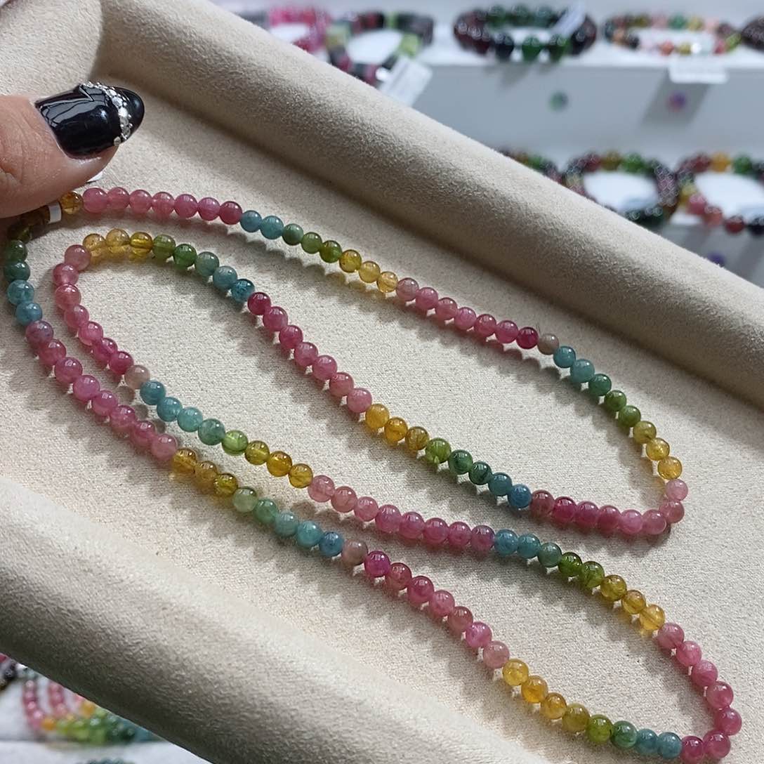 碧玺手链未镶嵌多样性发一条