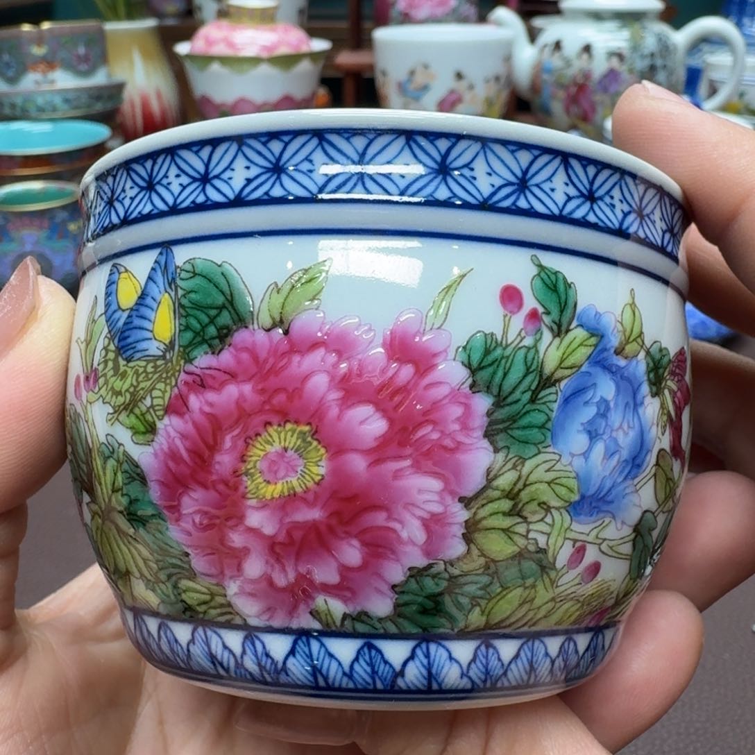 瓷片景德镇仿古手工制作精品展示