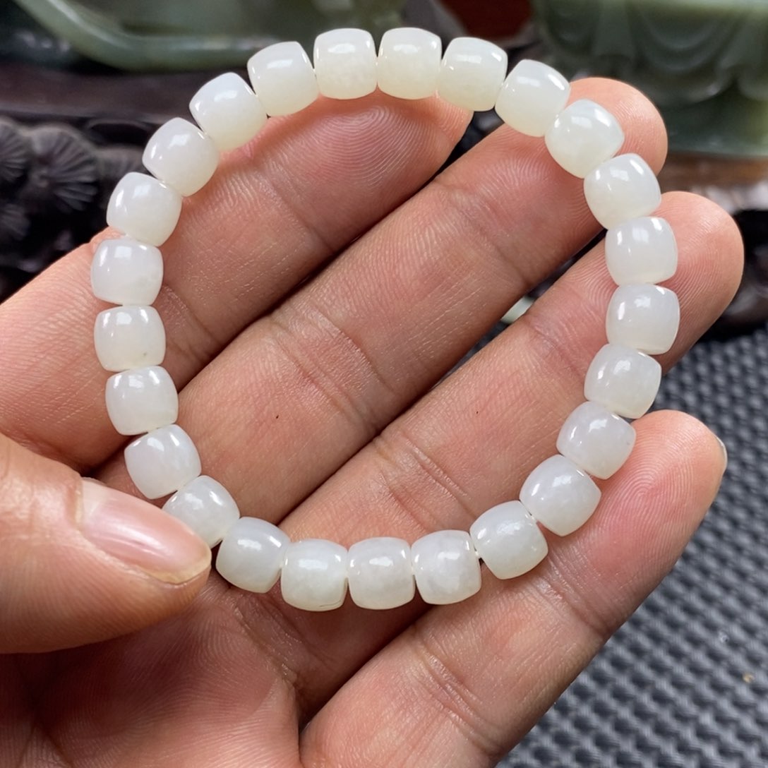 和田玉未镶嵌手链