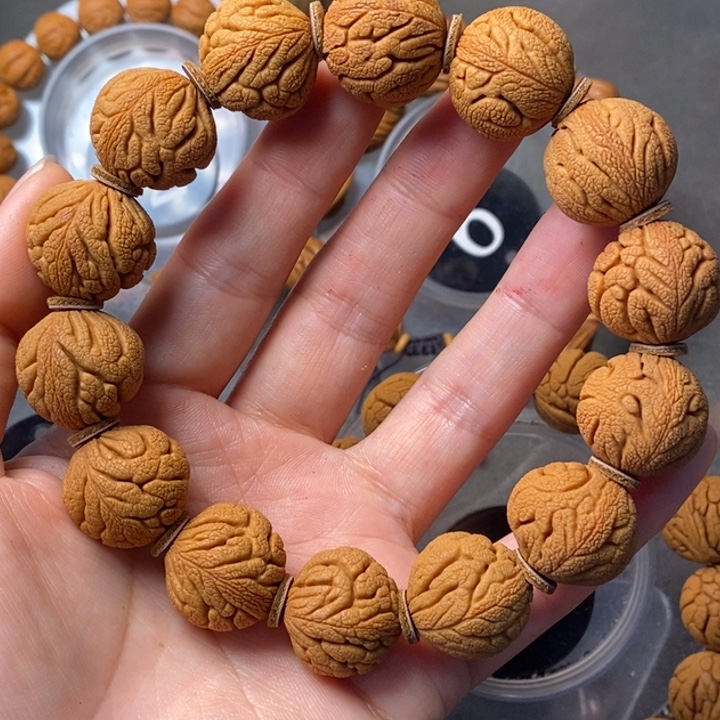 吊坠文玩核桃秦岭龙纹桃核野生19