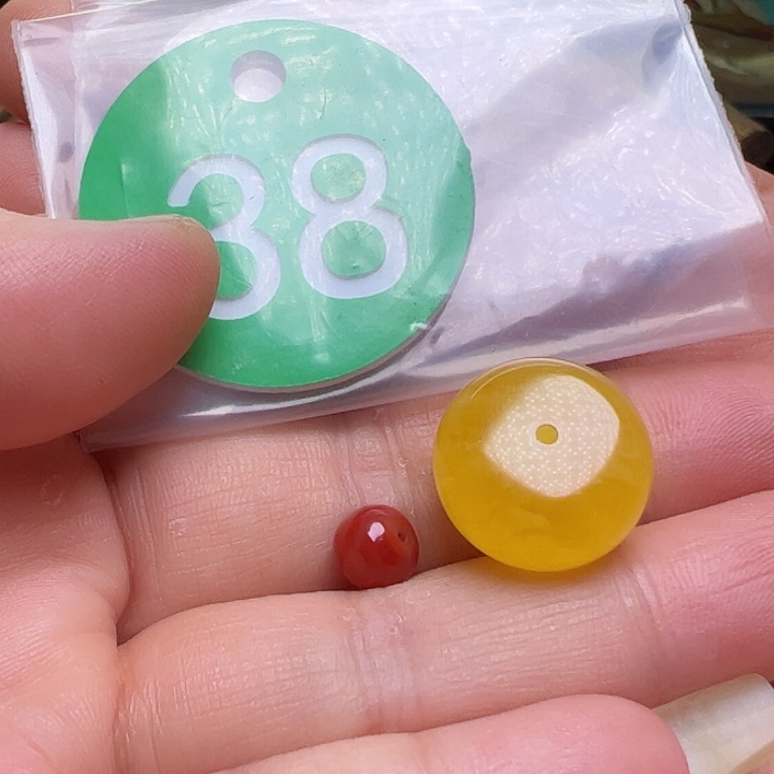 蜜蜡未镶嵌珠宝奇石静*16.6m m