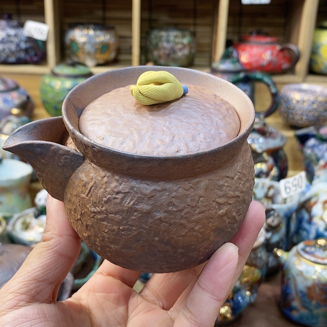 粗陶岩矿志野茶器
