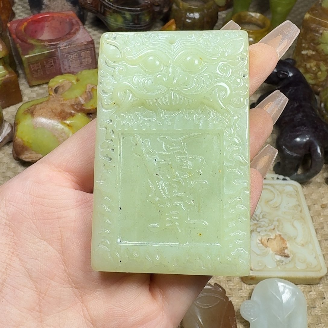 白玉菩提吊坠挂件