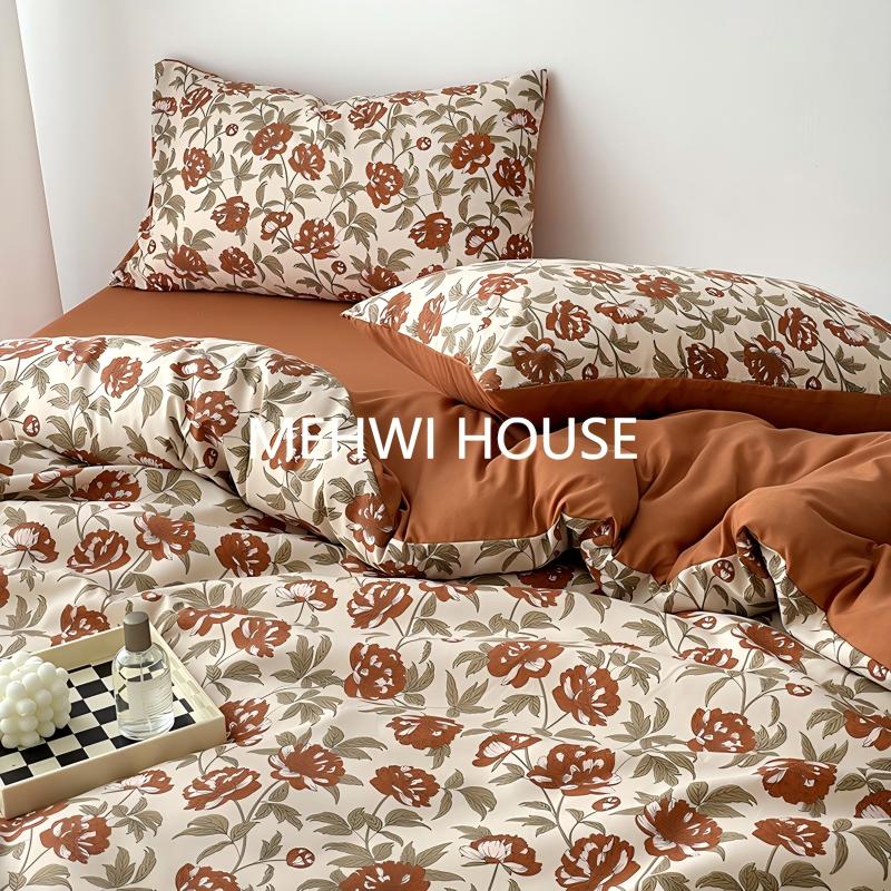 【MEHWI】 法式柔软A类复古小碎花古风新中式风四件套 新疆包邮