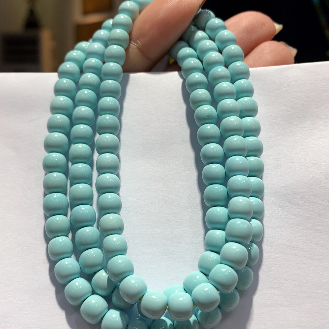 未镶嵌绿松石长链