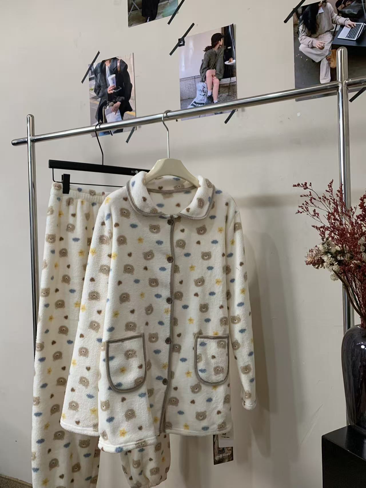 『雨美 Show』5631星星小熊睡衣家居服套装