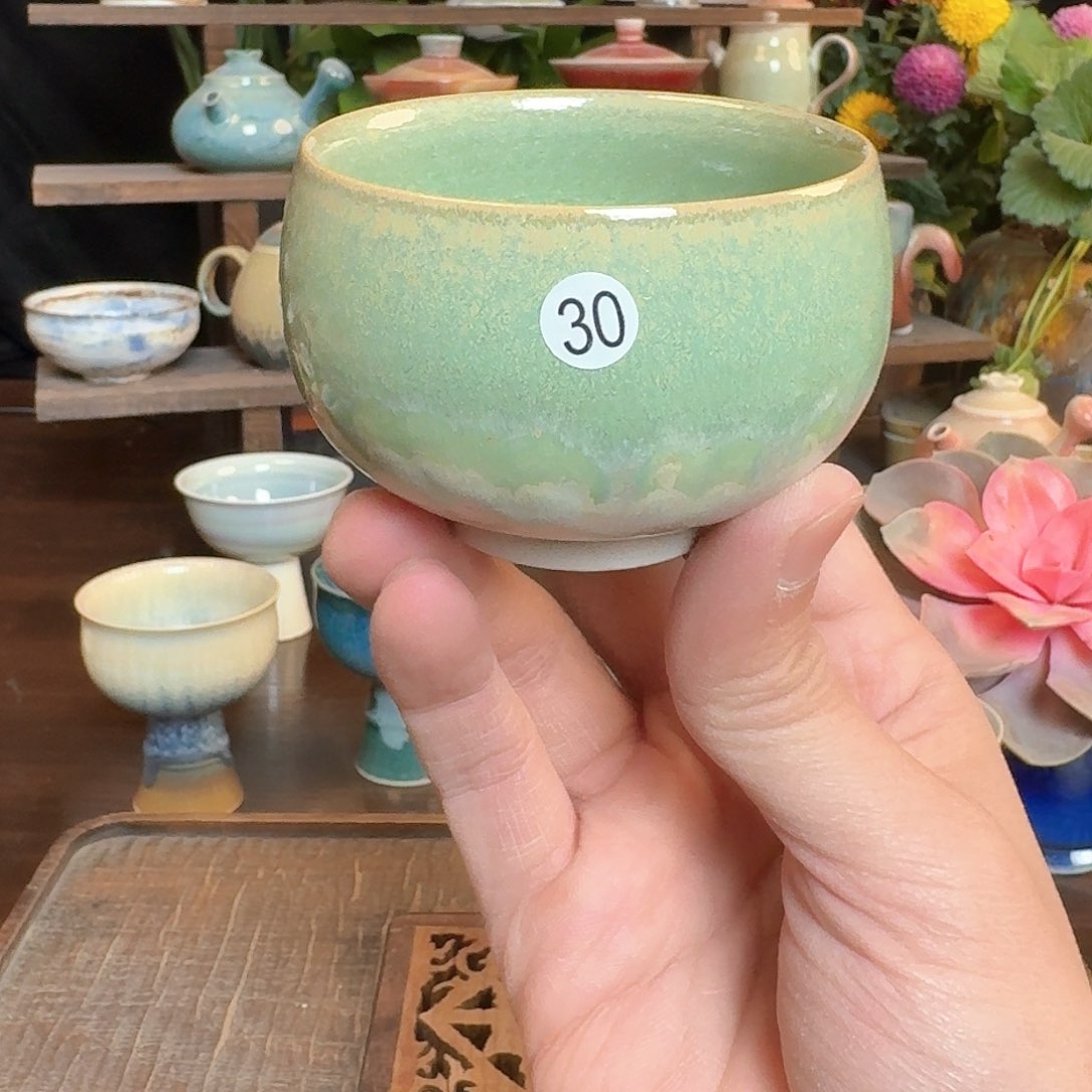 手工陶瓷主人茶杯30