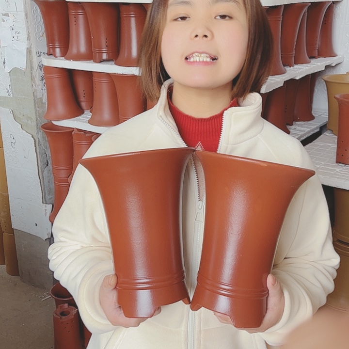 紫砂宜兴紫砂花盆