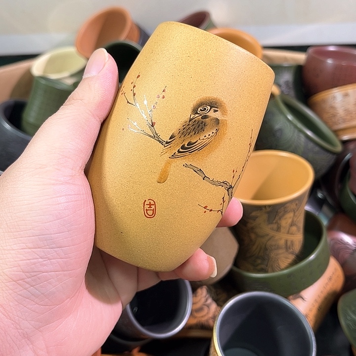 茶杯紫砂全手工紫砂主人杯
