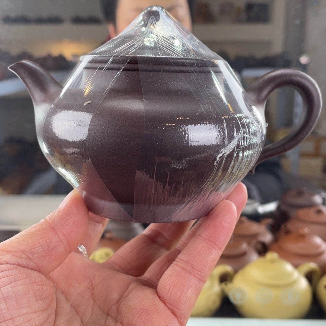 浩***乐紫砂茶壶老紫泥华颖250cc左右