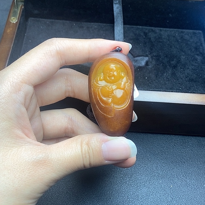 和田玉挂件未镶嵌龙****部N