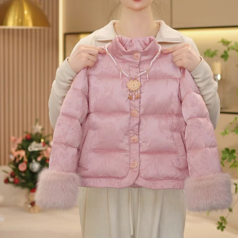女童新年国风拜年服保暖棉服2024冬季新款儿童新中式加厚棉袄外套