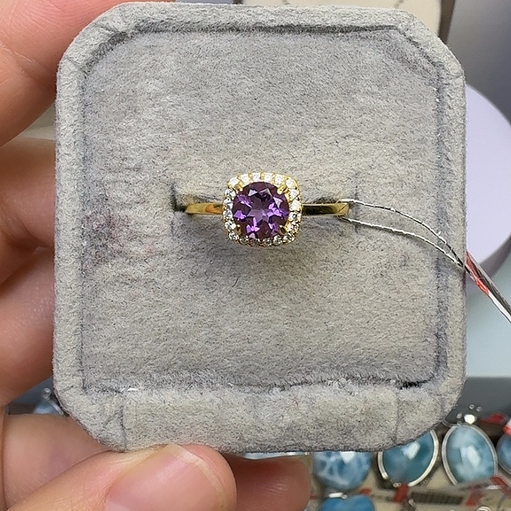 银S925镶嵌水晶戒指