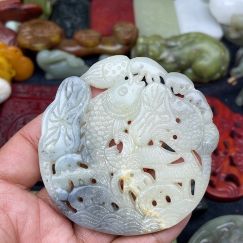 蛇纹石玉颈饰未镶嵌38