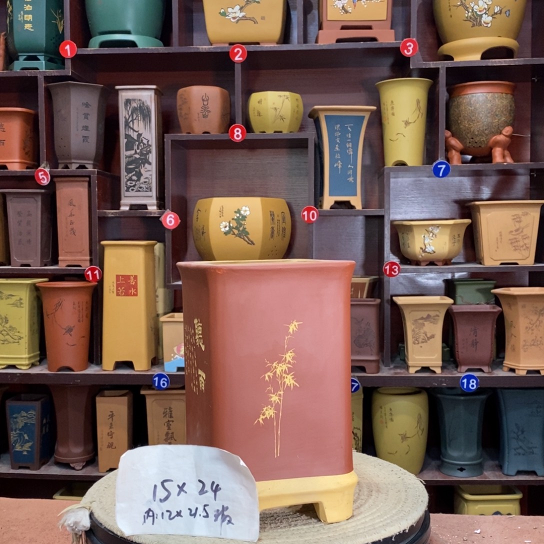 紫砂艺术紫砂花盆
