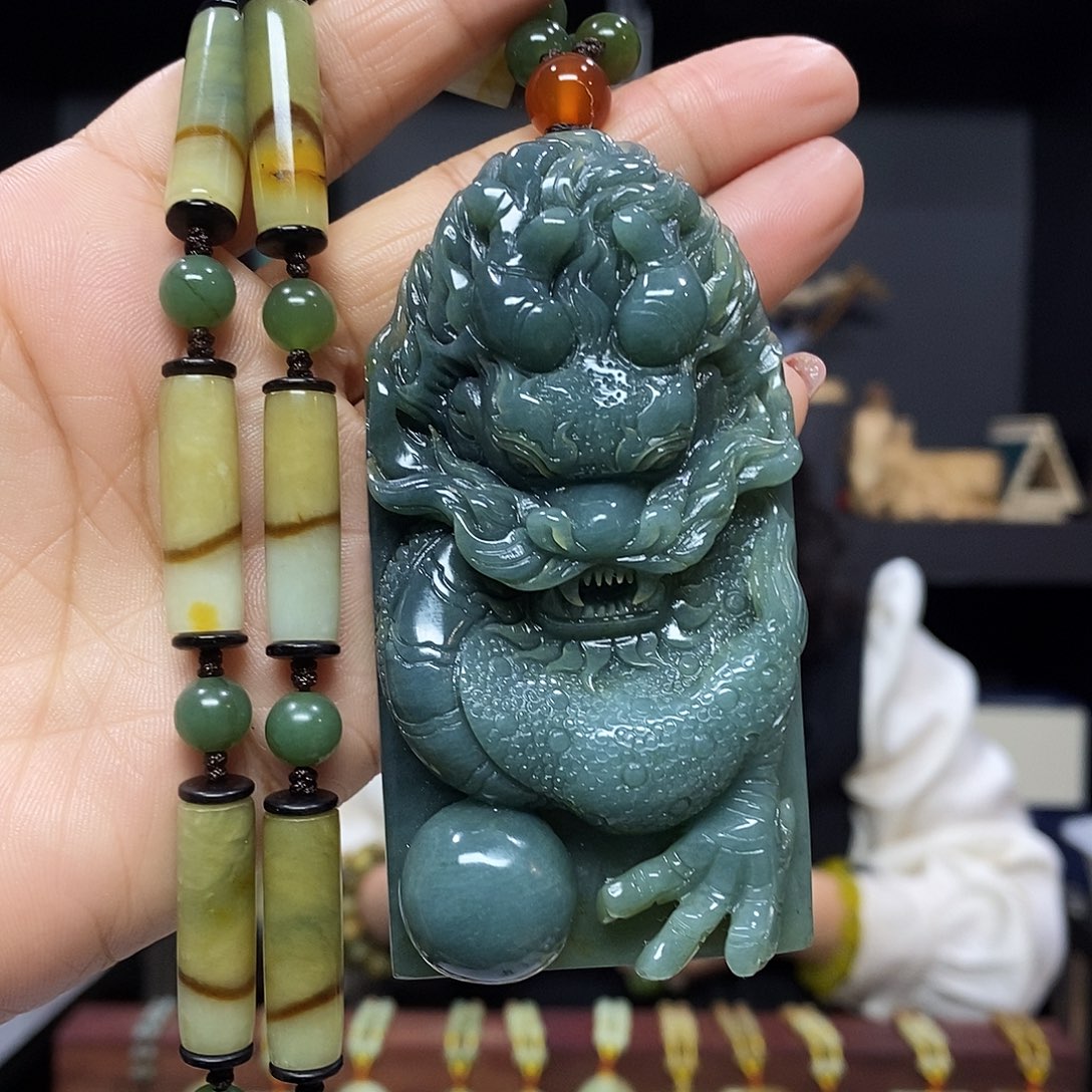 岫玉挂件手链未镶嵌