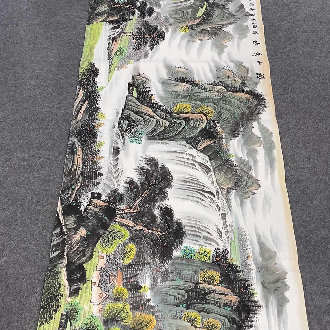 国画今天上午国画作品展示