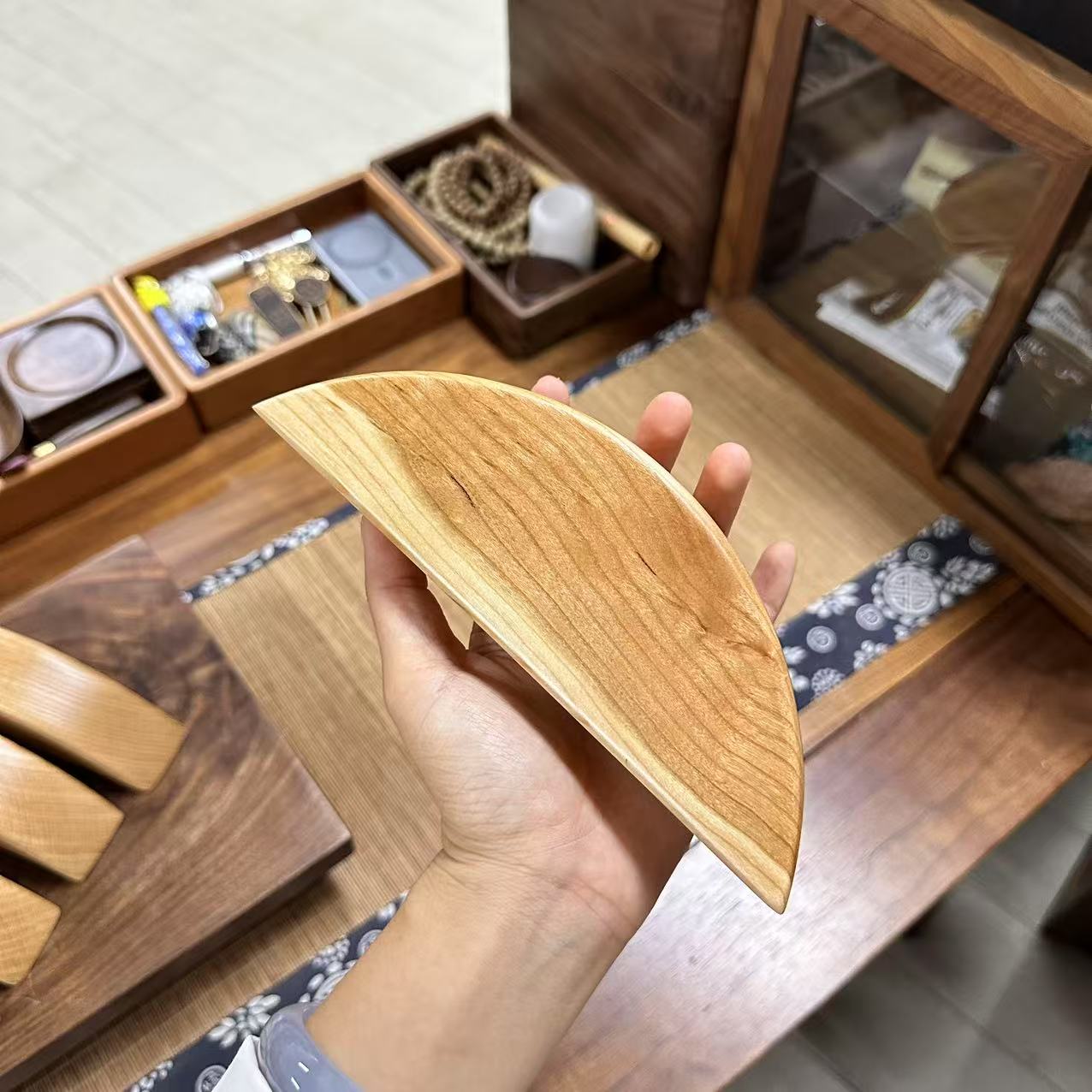 （浮力）园丰  月亮镇尺 浮力木块  压书本