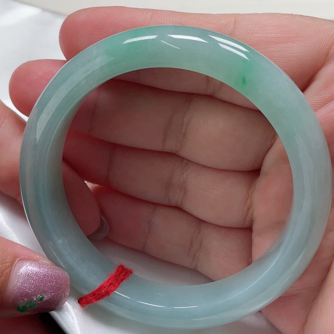 翡翠手镯未镶嵌缅甸翡翠手镯57圈