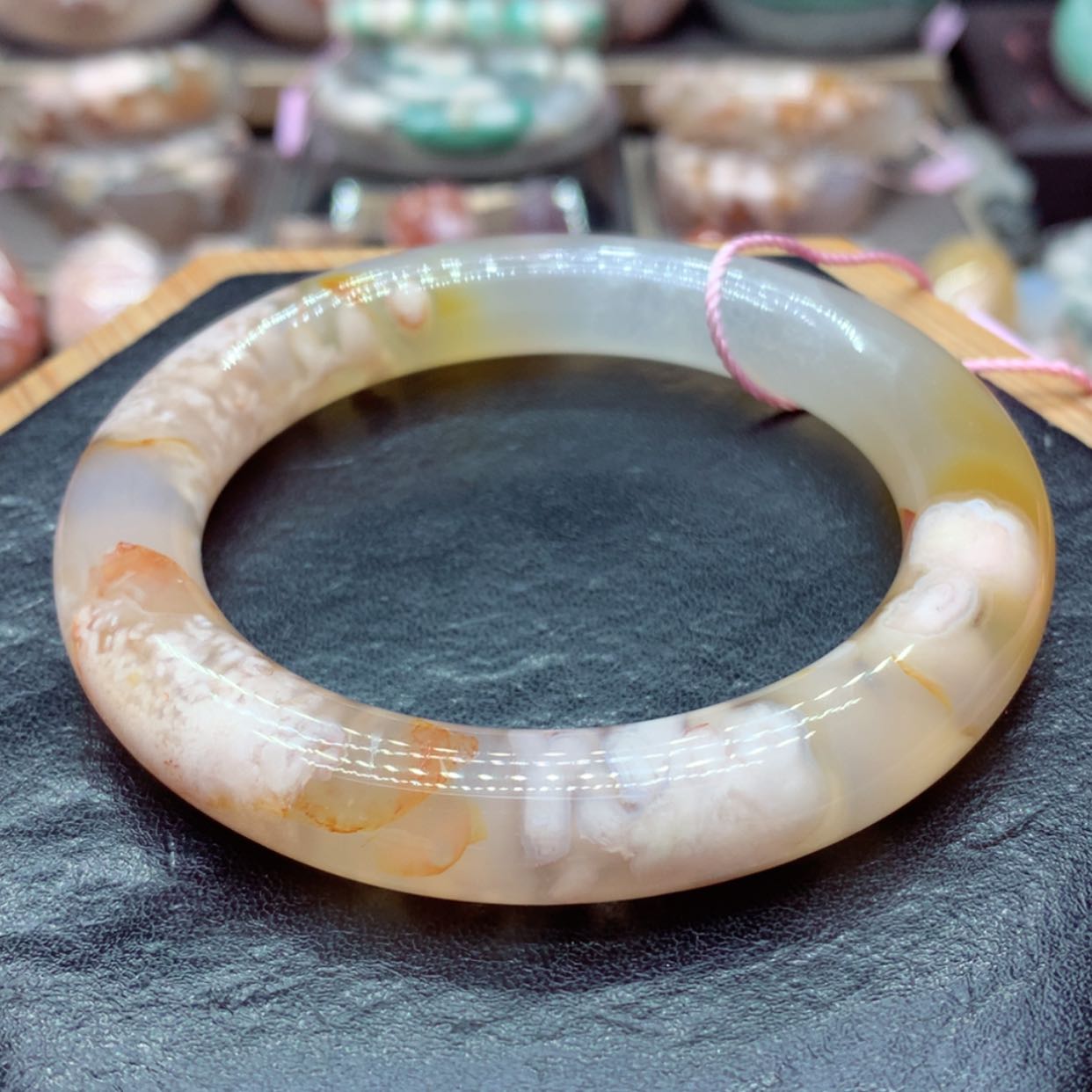 【闪购商品】玛瑙/玉髓手镯6未镶嵌老*