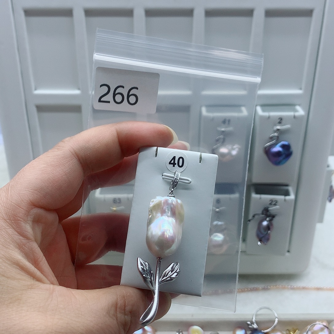 吊坠(不含链)合金淡水珍珠