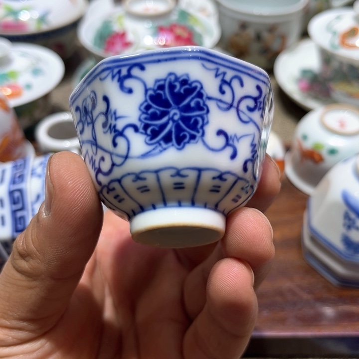 纯手绘精品盖碗杯