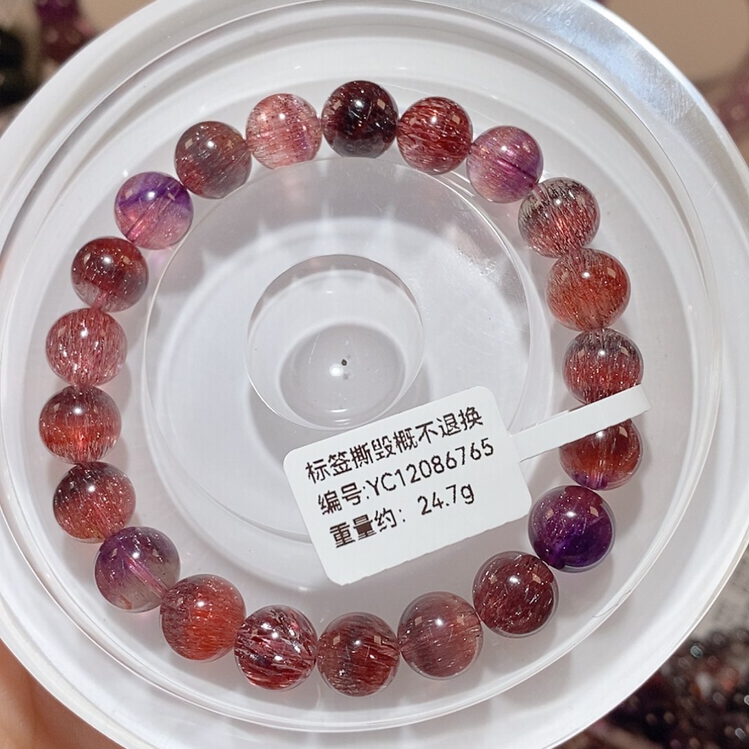 水晶手链未镶嵌J红超七手链