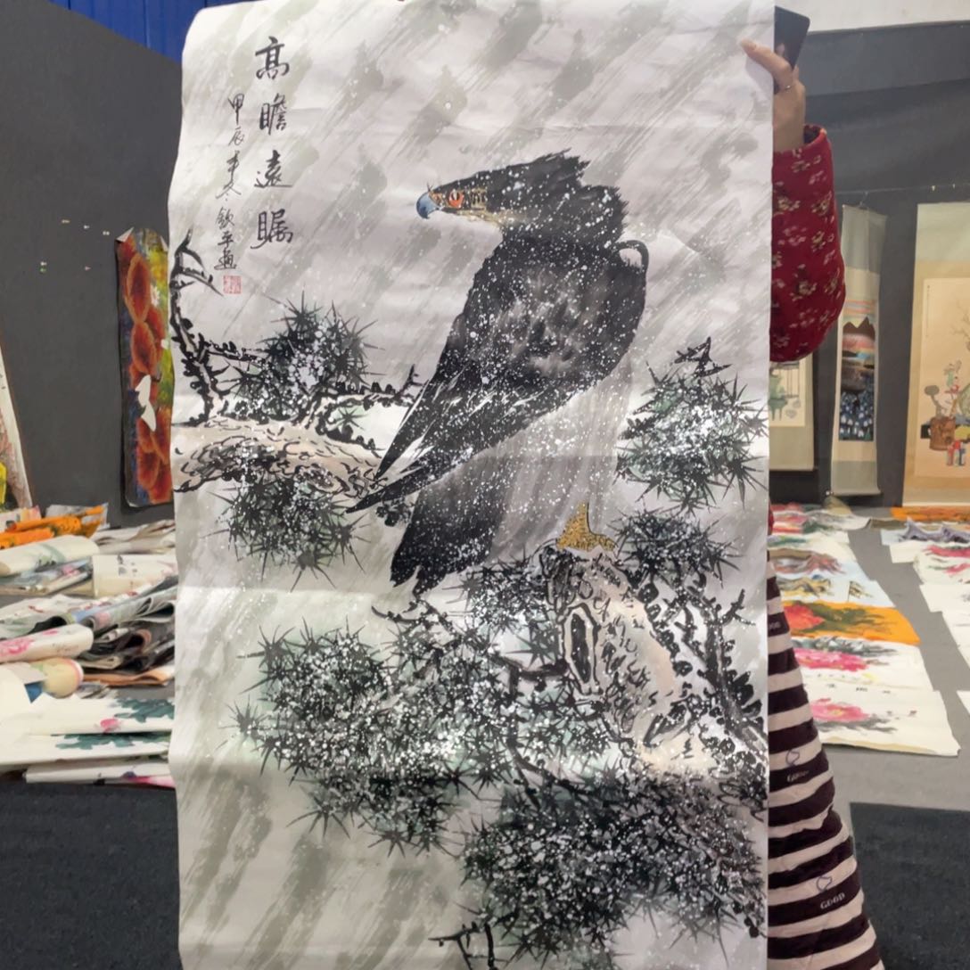 国画国画作品画心一张