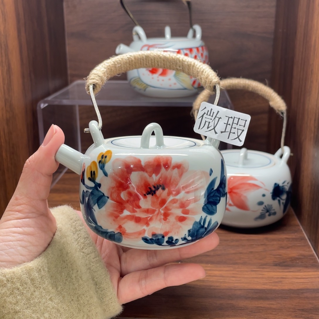 微瑕釉下彩纯手绘