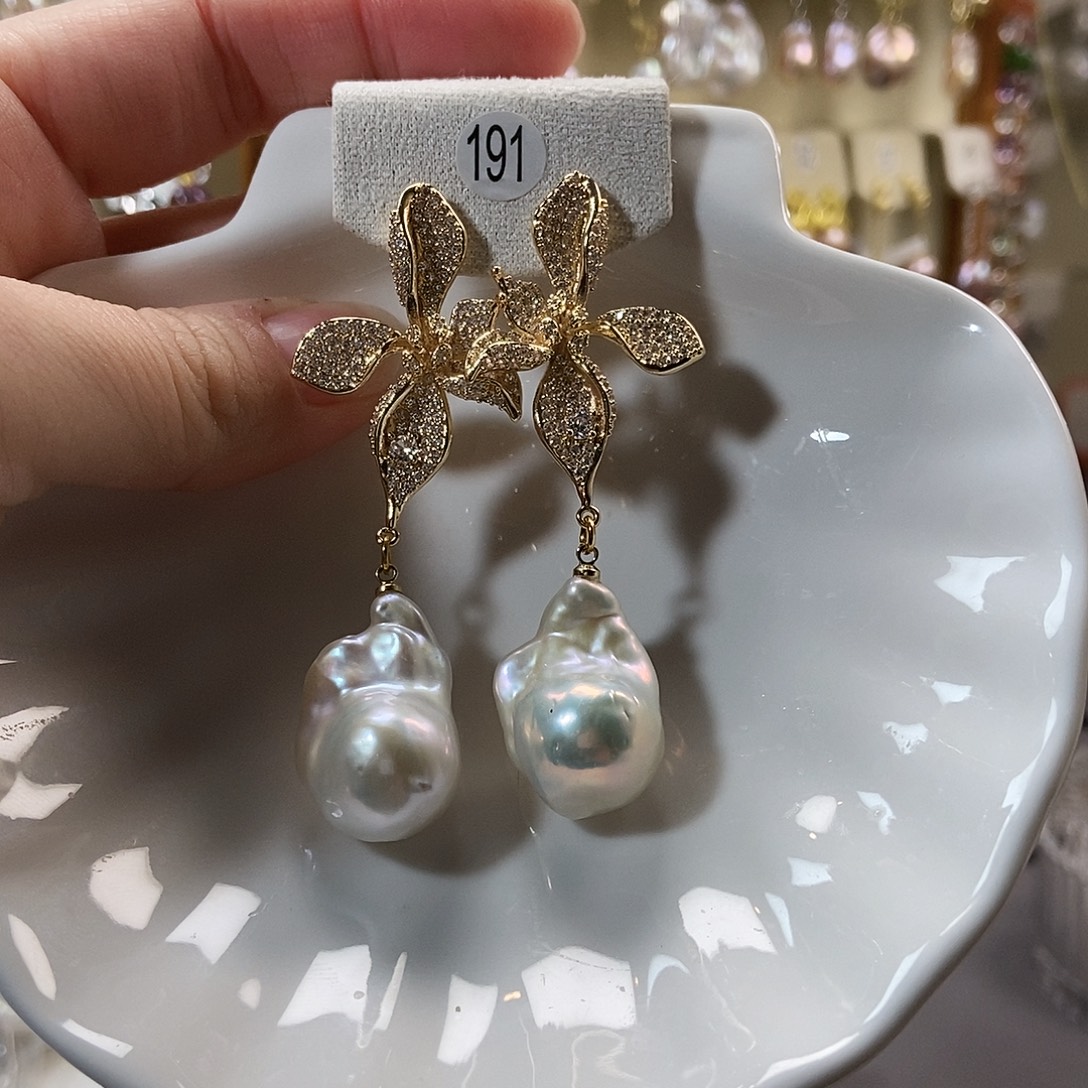 淡水珍珠颈饰合金特价耳饰191号