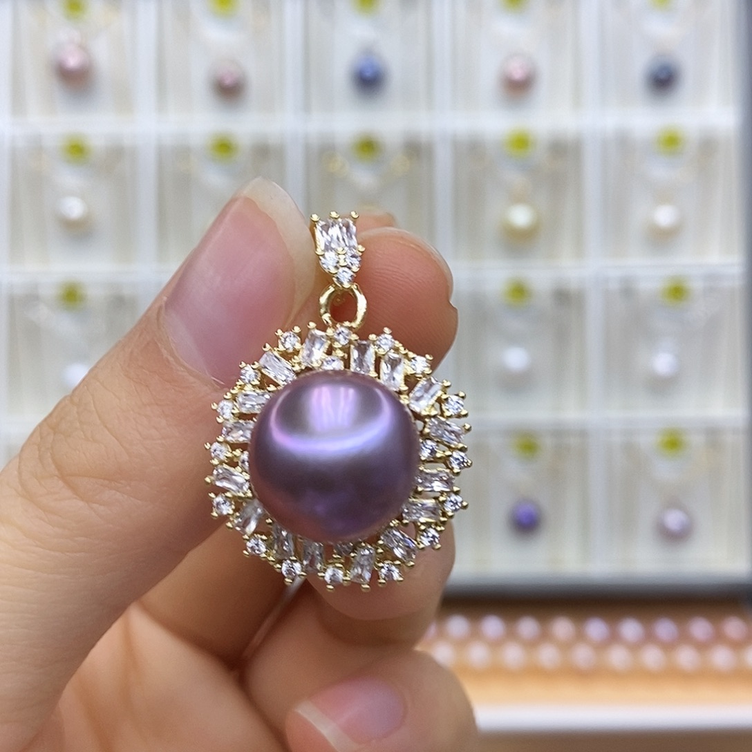 淡水珍珠合金吊坠(不含链)