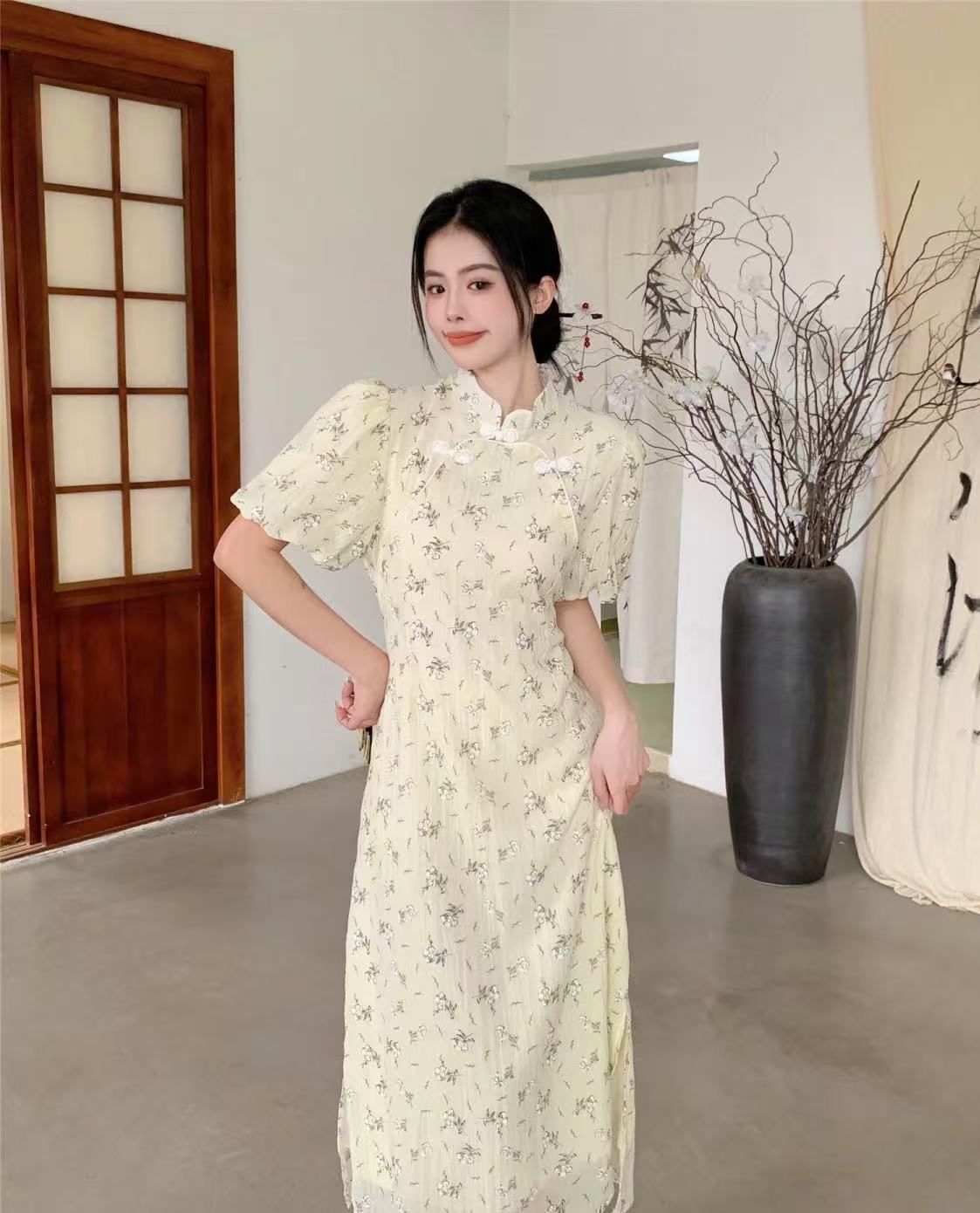 文艺民国风改良版旗袍