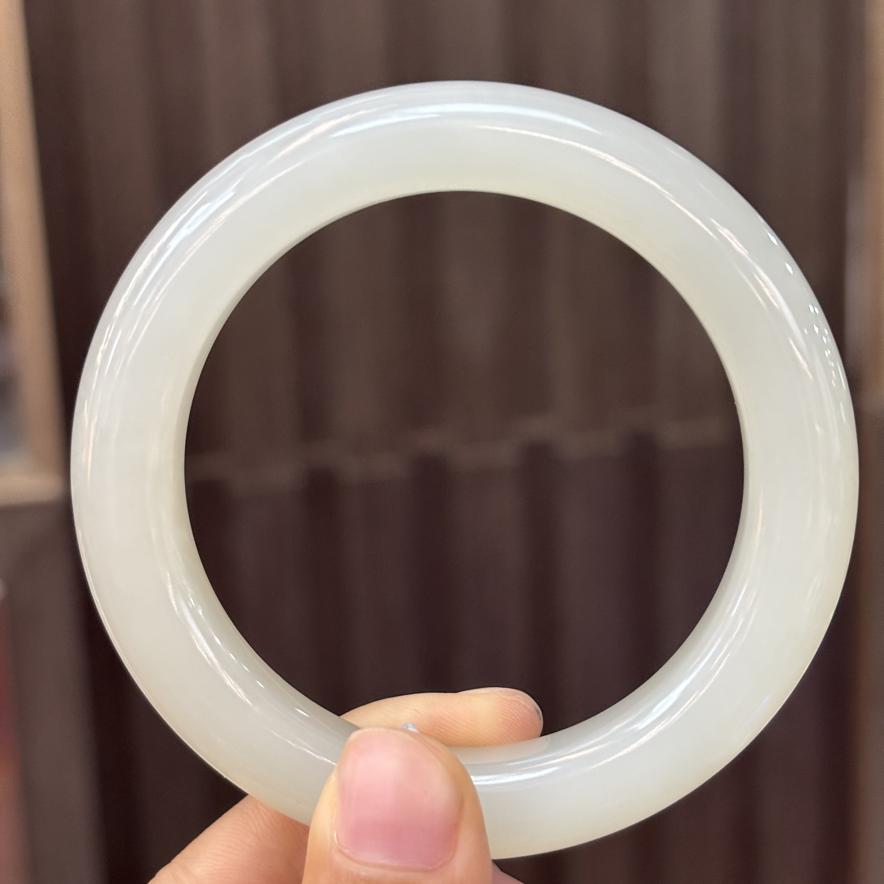 061504WT 和田玉青海料手镯56圈口 69.2g