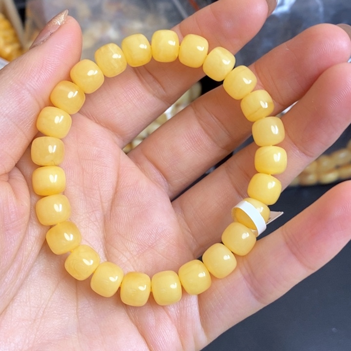 琥珀未镶嵌手链天然无优化琥珀蜜蜡
